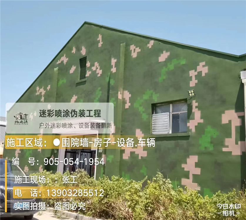 廊坊外墙数码迷彩漆施工报价清单（100㎡标准墙面测算）